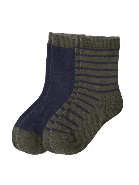Wool Sock Kids 2-P Kakigrønn