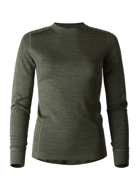 Merino Ss Sweater Women Mørkegrønn