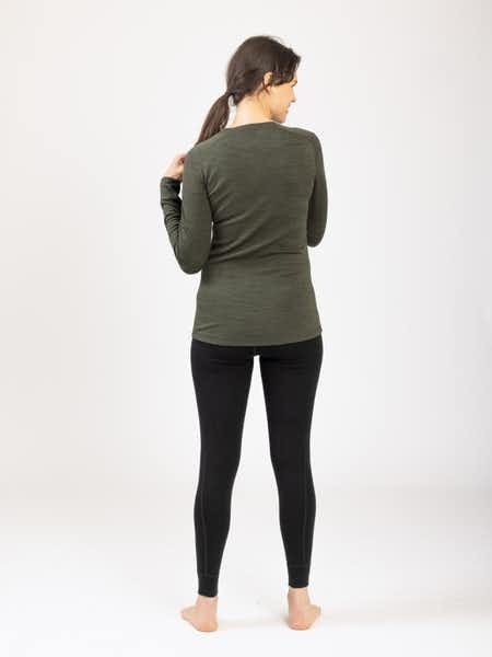 Merino Ss Sweater Women Mørkegrønn