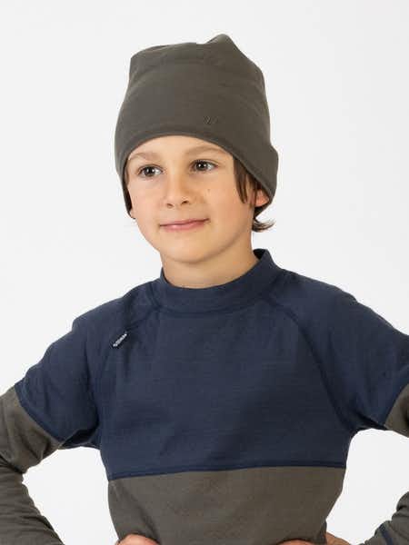 Merino Light Hat Kid Khakigrön