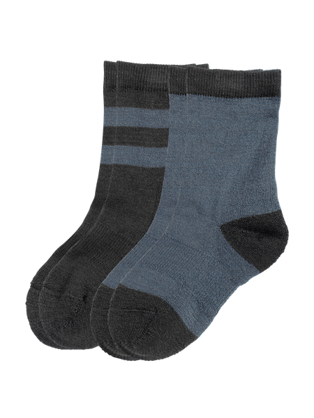 Wool Sock Kids 2-P Blå